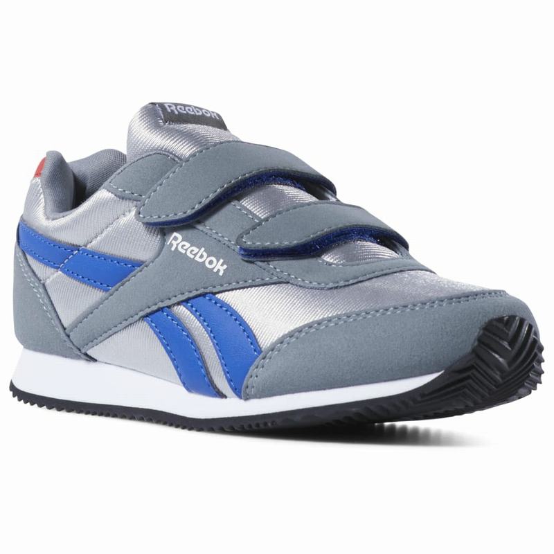 Tenisi Reebok Royal Classic Jogger 2 Baieti Gri/Albastru Regal/Rosii/Albi Romania XG1060XF